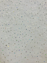 Fancy Lace - 60-inches Wide Iridescent Stiffened White